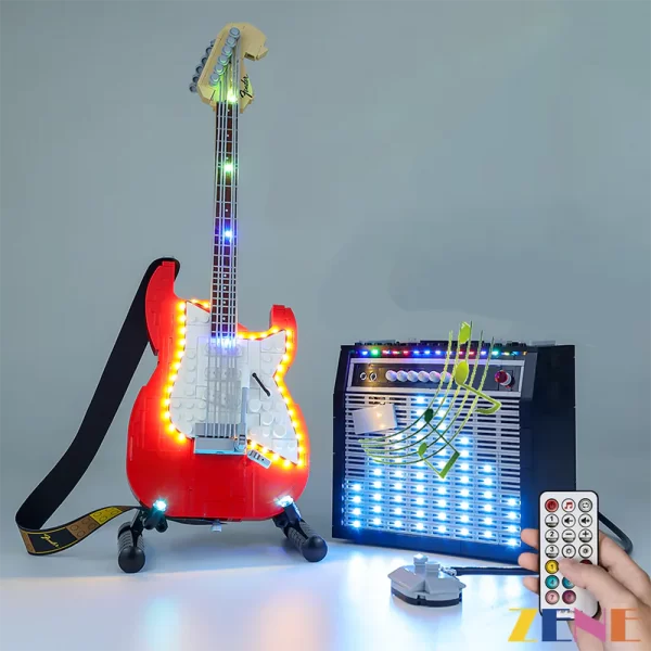 LEGO Guitar Fender® Stratocaster™ #21329 Light Kit Light Kit ONLY. LEGO sets aren't included.  [Remote Control Version] [Remote IS Included]