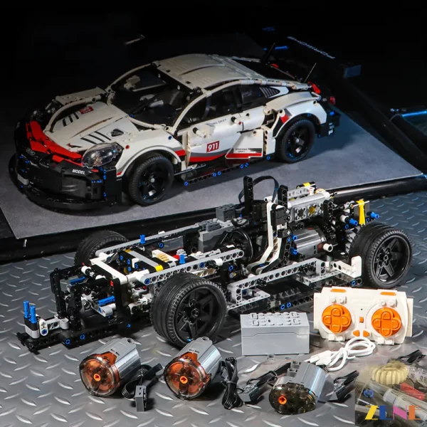 Power Functions Kit for LEGO Porsche 911 RSR #42096 Technic™ RC Kit. LEGO sets aren't included.
