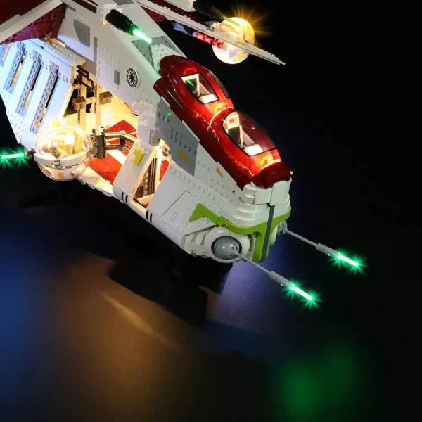 LED LIGHTING KIT for STAR WARS REPUBLIC GUNSHIP  LEGO KIT.  [LED LIGHT KIT ONLY]  LEGO KIT SOLD SEPERATELY  [REMOTE CONTROL VERSION] - Image 5