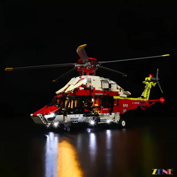 LEGO Airbus H175 Rescue Helicopter #42145 Light Kit Light Kit ONLY. LEGO sets aren't included.  [Remote Control Version - Image 3