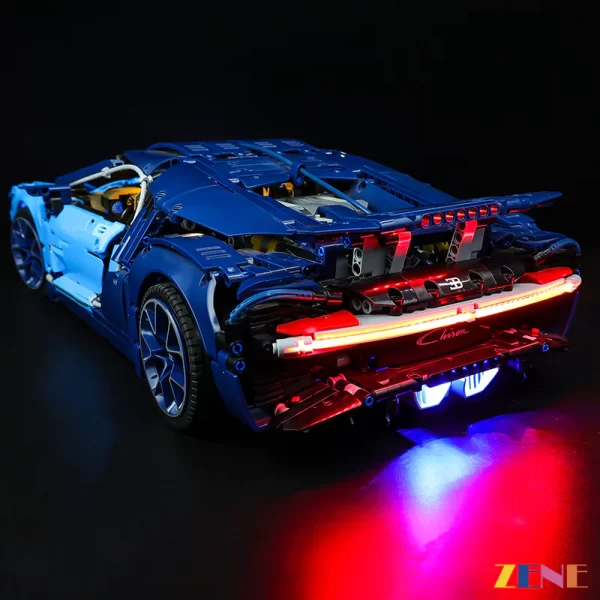 Light Kit for LEGO Technic™ Bugatti Chiron #42083  Remote control & Sound version - Image 3