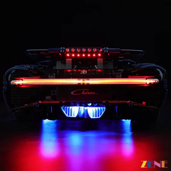 Light Kit for LEGO Technic™ Bugatti Chiron #42083  Remote control & Sound version - Image 5