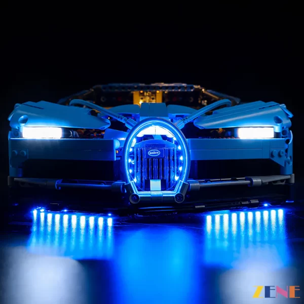 Light Kit for LEGO Technic™ Bugatti Chiron #42083  Remote control & Sound version - Image 7