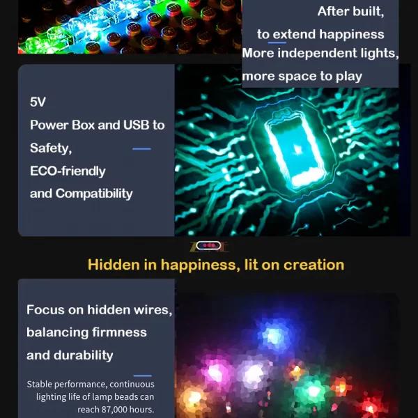 LED LIGHT KIT for LEGO MARVEL NANO GAUNTLET - Image 8