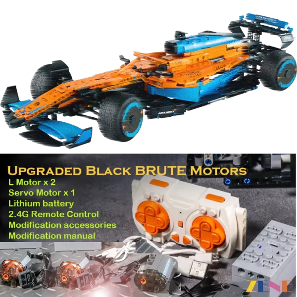 Power Functions Kit for LEGO McLaren F1 #42141 Technic™ RC Kit. LEGO sets aren't included.