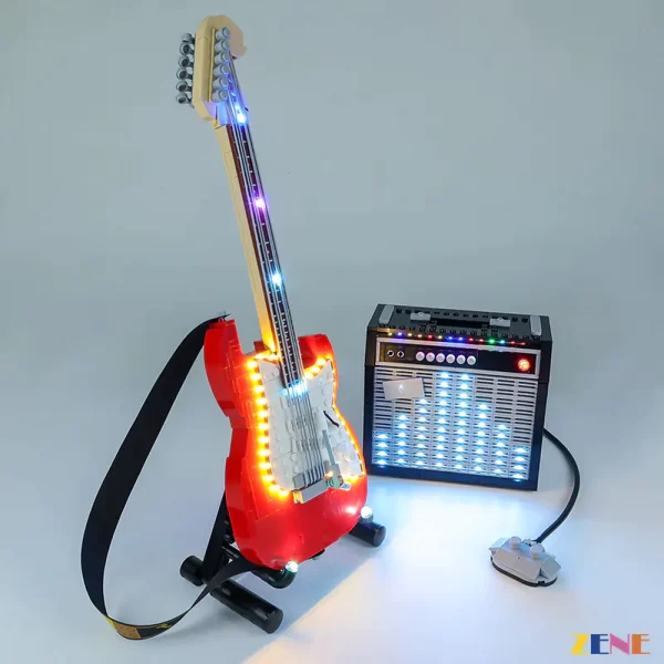 LEGO Guitar Fender® Stratocaster™ #21329 Light Kit Light Kit ONLY. LEGO sets aren't included.  [Remote Control Version] [Remote IS Included] - Image 4