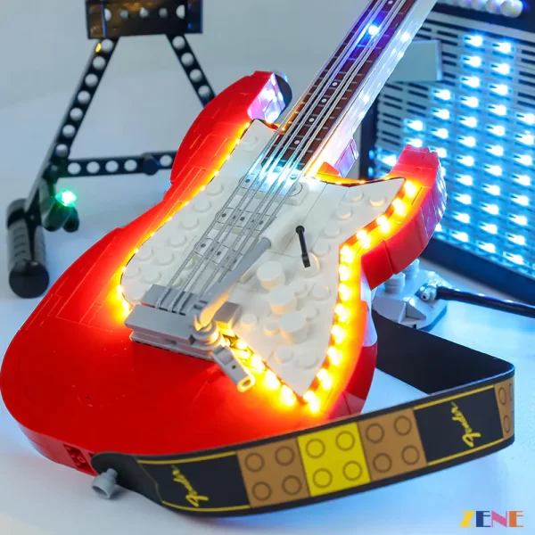 LEGO Guitar Fender® Stratocaster™ #21329 Light Kit Light Kit ONLY. LEGO sets aren't included.  [Remote Control Version] [Remote IS Included] - Image 6