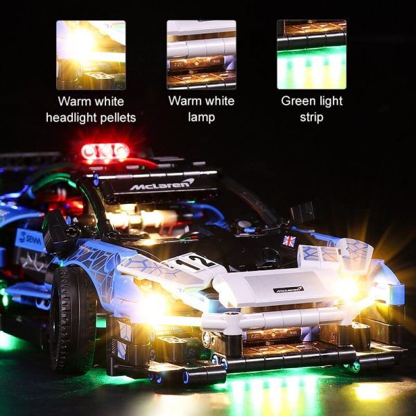 LEGO Mclaren Senna #42123 Light Kit Light Kit ONLY. LEGO sets aren't included.  [Remote Control Version] - Image 5