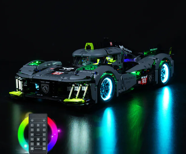 Ultimate High performance brushless motor & LED Light Kit for  LEGO PEUGEOT 9X8 24H Le Mans Hybrid Hypercar   [LEGO KIT NOT INCLUDED] LEGO KIT Available by following our link to LEGO website - Image 4