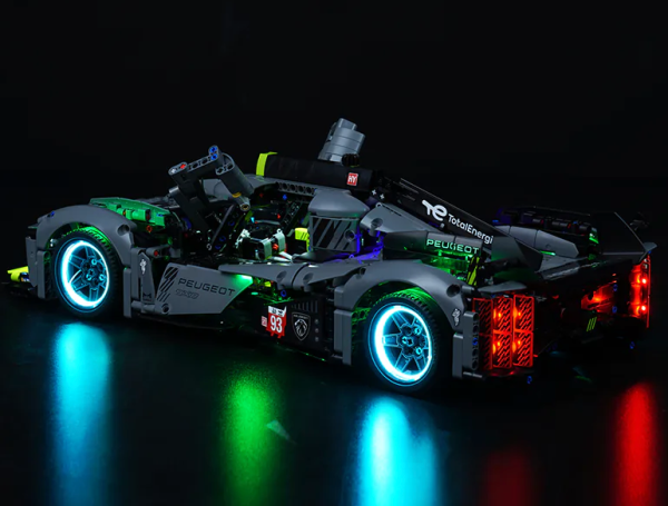 Ultimate High performance brushless motor & LED Light Kit for  LEGO PEUGEOT 9X8 24H Le Mans Hybrid Hypercar   [LEGO KIT NOT INCLUDED] LEGO KIT Available by following our link to LEGO website - Image 5