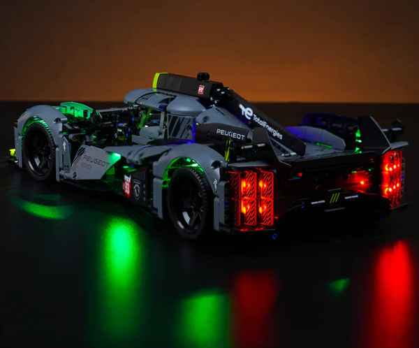 Ultimate High performance brushless motor & LED Light Kit for  LEGO PEUGEOT 9X8 24H Le Mans Hybrid Hypercar   [LEGO KIT NOT INCLUDED] LEGO KIT Available by following our link to LEGO website - Image 6
