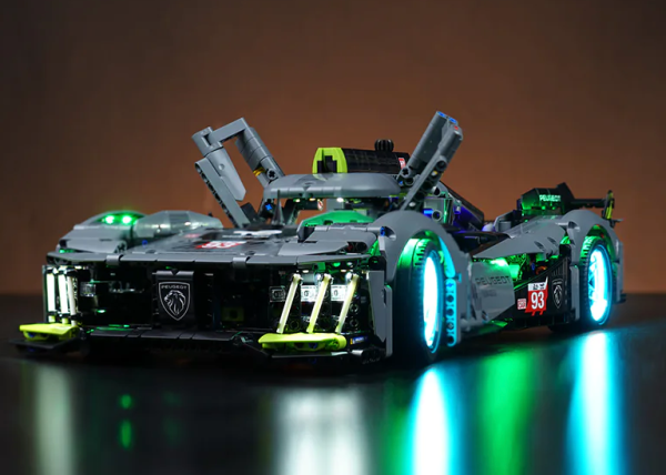 Ultimate High performance brushless motor & LED Light Kit for  LEGO PEUGEOT 9X8 24H Le Mans Hybrid Hypercar   [LEGO KIT NOT INCLUDED] LEGO KIT Available by following our link to LEGO website - Image 8
